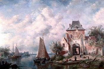 unknow artist European city landscape, street landsacpe, construction, frontstore, building and architecture. 174 France oil painting art